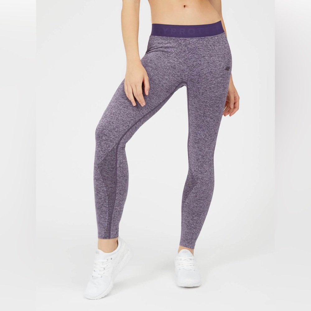 My Protein Women's Inspire Seamless Leggings - Purple Size Medium New